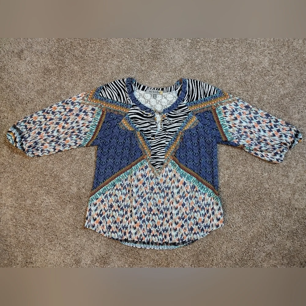 Figueroa & Flower Drawstring Blouse - Picture 1 of 12